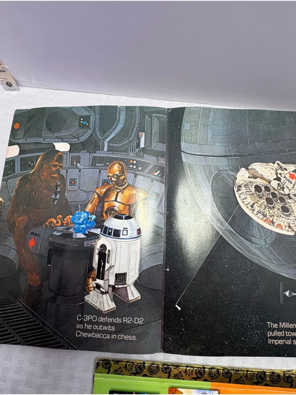 Star Wars Hardcover Kids Books Vintage pop-up Purple, Orange, Gold